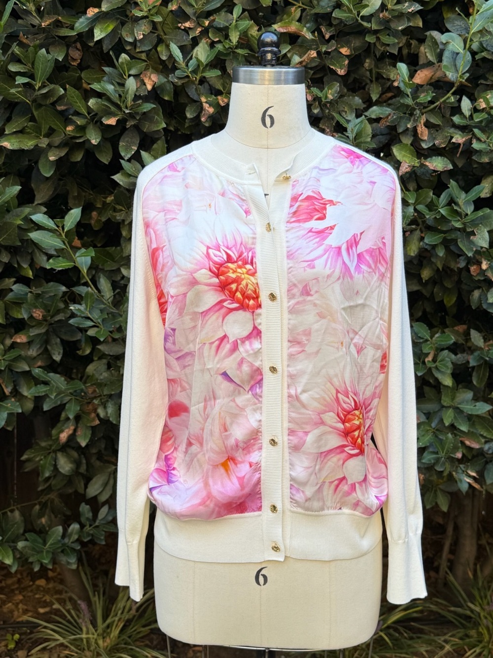 NWT Escada "Samida" mixed media cardigan - Size M